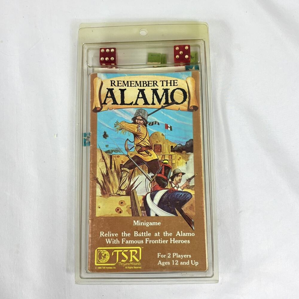 Remember the Alamo 1989 TSR Mini Game VG+ As Is - READ